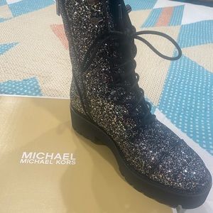 Michael Kors Bryce Bootie Chunky Glitter